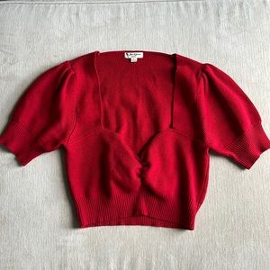 For Love & Lemons Oxford Short Sleeve Top